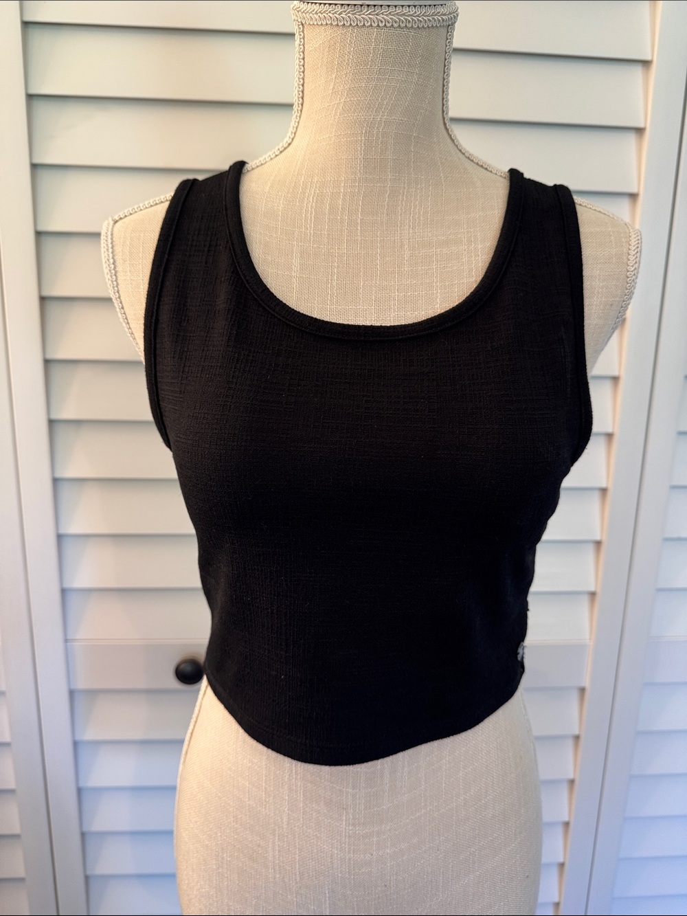 Roxy Good Keepsake Cropped Tank-Black